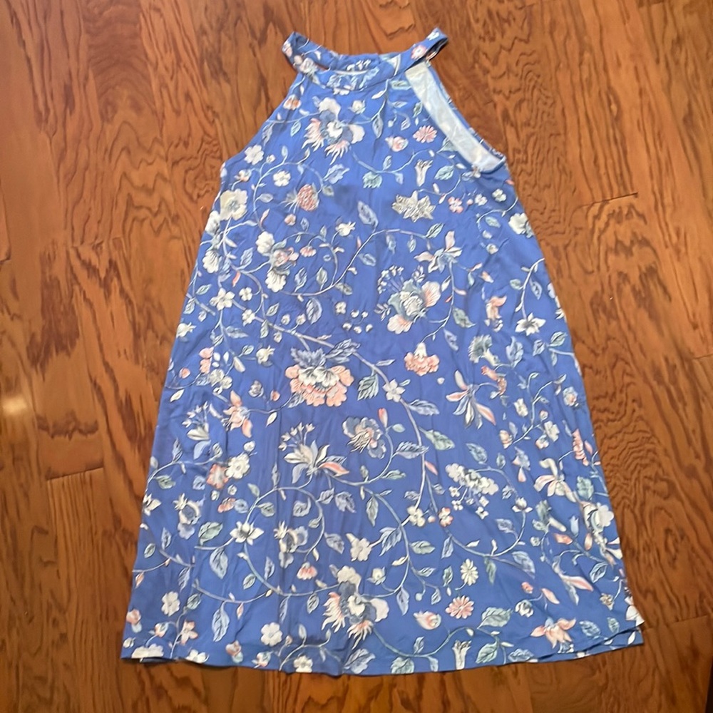 Rayon mini dress in floral print by LOFT